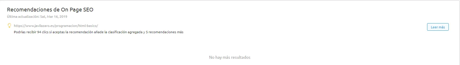 Recomendaciones de SEO Onpage