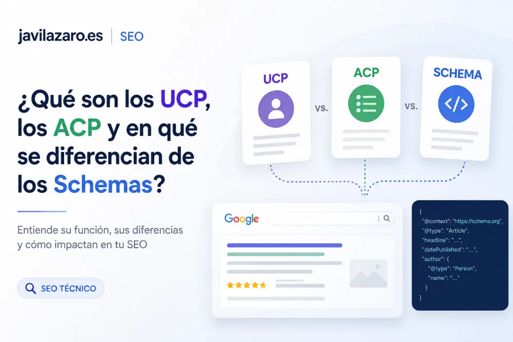UCP vs ACP vs Schema, nuevo SEO para las ecommerce